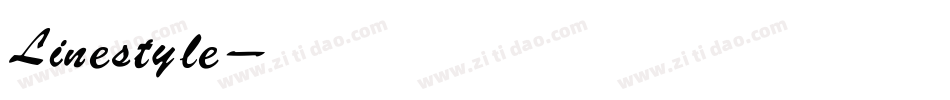 Line style字体转换